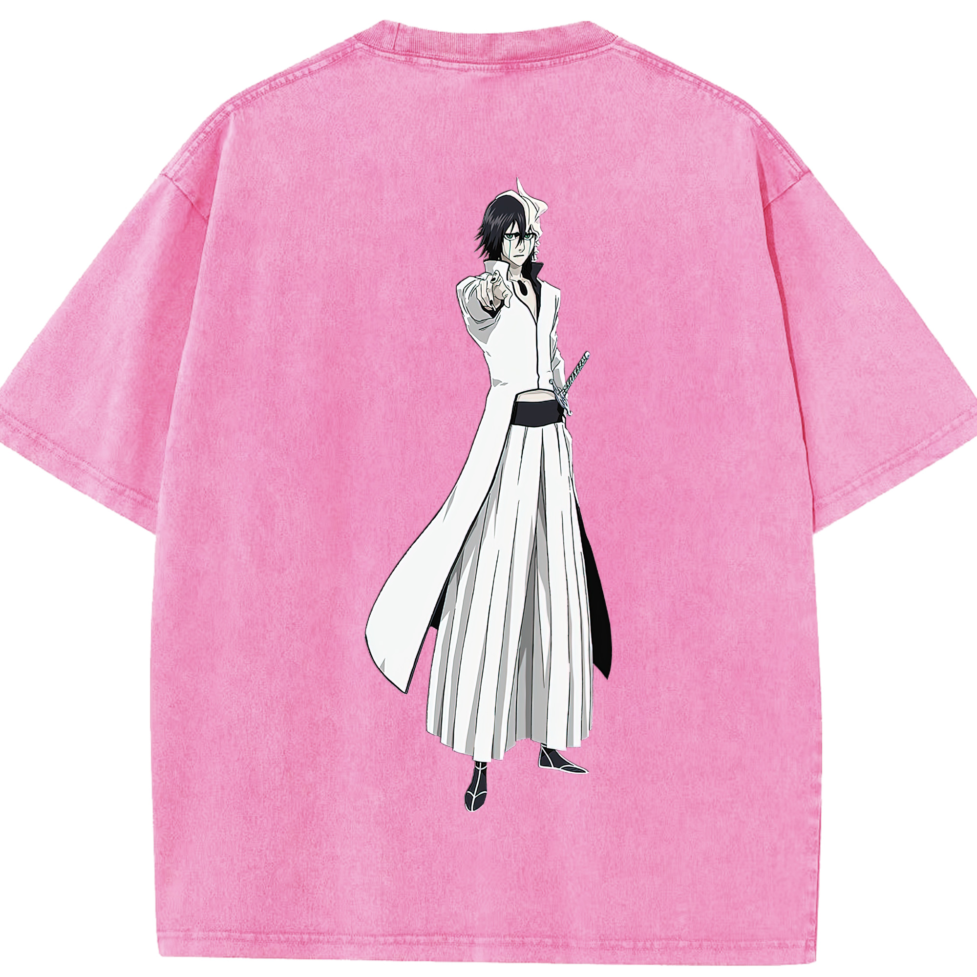 （画像用） ブリーチ ウルキオラ·シファー BLEACH Ulquiorra cifer 綿100% ヴィンテージ風 半袖Tシャツ（背面プリント）